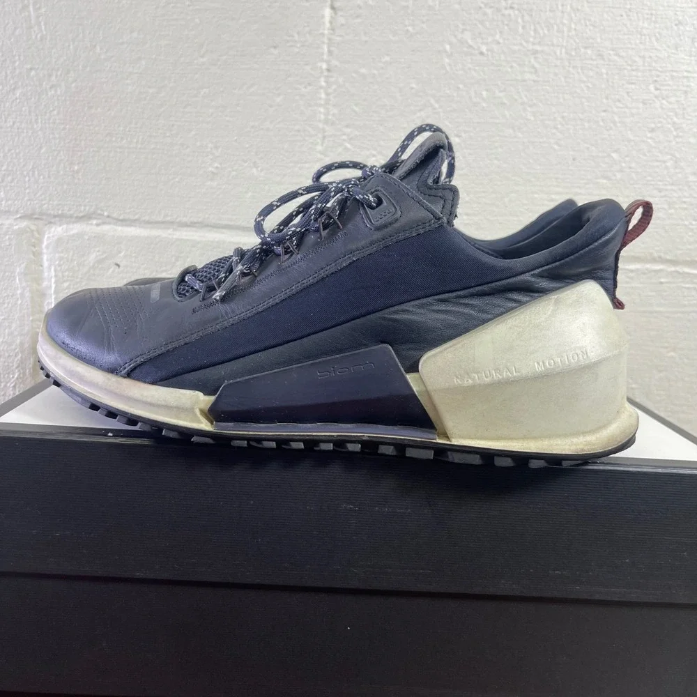 Ecco Biom 2.0 Blue White Trainer Training Shoes Sneaker Men's 8-8.5 US/42 EU